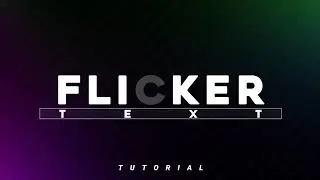 Flicker Text Animation AE inspired || Alight Motion tutorial || preset link in description 💎