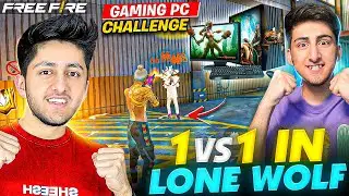 ₹5 Lakh Gaming Pc Challenge In Lone Wolf 1 Vs 1 Brother Vs Brother 😍 - Garena Free Fire