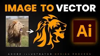 How to Draw Vector Art for Beginners | Image to vector Adobe Illustrator Tutorial