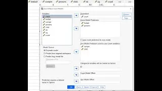 Zero inflated Poisson and negative binomial regression using SPSS extension (June 2023)