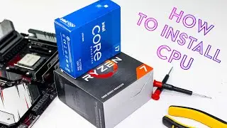 How to Install AMD Ryzen and INTEL CPUs - Basic Video Guide