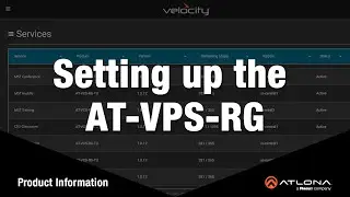 Setting up the AT-VPS-RG