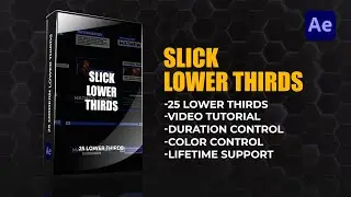 Slick Lower Thirds: After effects template