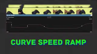 How to SPEED RAMP/SLOW DOWN clip by using CURVE | Davinci Resolve