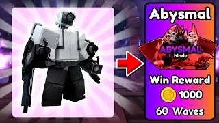 🔧УЛУЧШЕНЫЙ ИНЖЕНЕР КАМЕРАМЕН ПРОТИВ ABYSMAL MODE В ТУАЛЕТ ТАВЕР ДЕФЕНС! TOILET TOWER DEFENSE ROBLOX