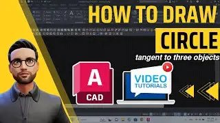 How to create a circle tangent to three objects in AutoCAD - Quick tips to save time