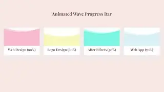 Animated Wave Progress Bar | HTML CSS JS