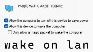 How to Enable/Disable Wake on LAN in Windows 11