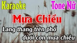 Mưa Chiều Karaoke Tone Nữ Karaoke Lâm Organ - Beat Mới