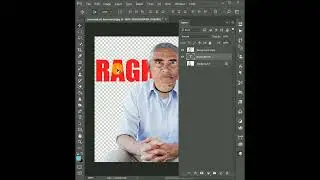 Text Behind The Object Photoshop #SHORTS