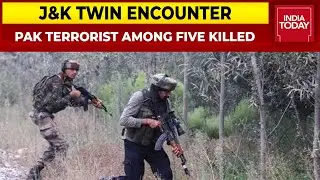 Pakistan Terrorist Among 5 Killed In J&Ks Pulwama & Budgam; Jammu And Kashmir Twin Encounter