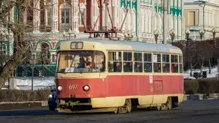 Tatra T3SU | номер 697 | маршрут 11 | Екатеринбург