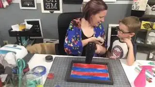 Chalk Couture How to Paint With Chalkology Paste - Liberty Box Frame