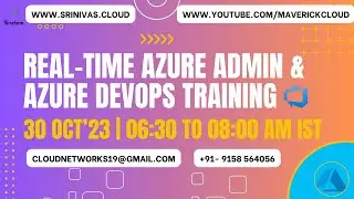 New Azure & AZ-DevOps Batch from 30/OCT 630 to 8:00 AM IST | AZ-104/305/400 | Terraform in English