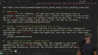 Q: What do you think of Vim9's new Vimscript?