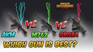 AKM vs Beryl M762  vs Groza Which is the best Assault rifle? (Recoil, Stats, Hip-Fire Comparison)