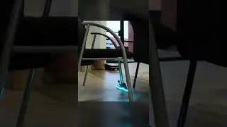 Drone Bouncing Under Chairs 