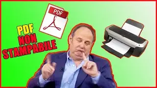 Come CREARE un PDF NON STAMPABILE 📄🚫