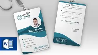 ID Card Design Tutorial in MS Word | How to create Identity Card using Microsoft Word 2007 or 2010