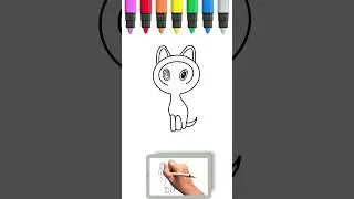 How to draw a cat and a dog 🐱🐶 