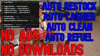 Best gas station sim script | Auto restock | Auto clean, refill, register Not Patched | No Ban 2022