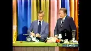 Johnny Carson Blasts a Toy Cannon in Christmas Toys Review, 12-9-1976