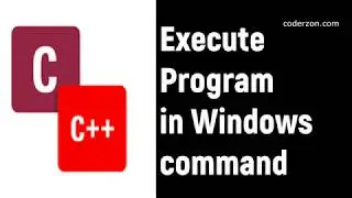 Execute C or C++ program using  Windows OS command prompt