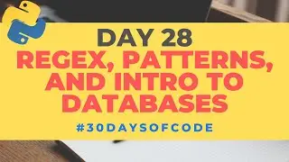 Regex, Patterns and Intro to Databases | 30 Days of Code in Python | Day 28