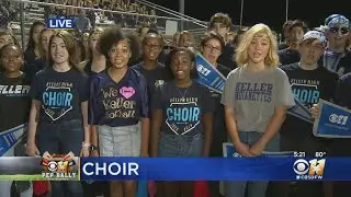 CBS 11 Pep Rally Keller High School: Keller High School Choir