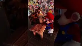Mario and Sonic Arm wrestling 