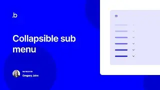 Collapsible sub menu | Bubble.io tutorial