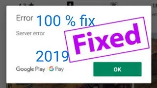 How to slove play store server error || server error || playstore problem 100% slove