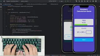 ASMR Programming - Amazing Math Game with Kotlin - No Talking