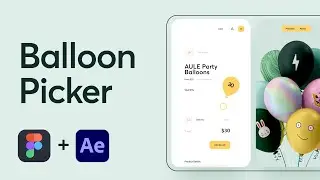 Ordering Balloon Bouquets UI Design and Animation [Design Tutorial]