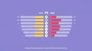 Flat Infographics Horizontal Bar Charts Premiere Pro Template