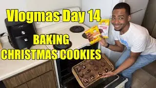 Vlogmas Day 14 | Baking Christmas Cookies + Grocery Shopping