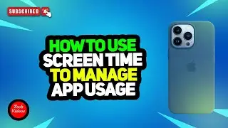 How to Use Screen Time to Manage App Usage - iPhone & iPad Tutorial & Parental Controls 2024