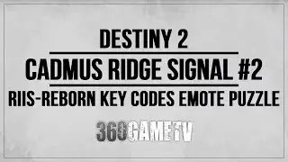 Destiny 2 Cadmus Ridge Signal Buff Location #2 Guide / Tutorial - Riis-Reborn Key Codes Emote Puzzle