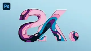 Adobe Photoshop - Logo with paper Cutout Effect | Speed-art