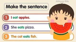 Make the Sentence in English for Kids