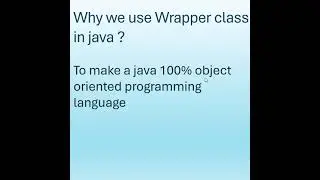 Why we use wrapper class in java