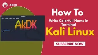 How to Write Colorful Name in Terminal on Kali Linux