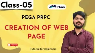 Learn Pega in Telugu | Creation of Web Page | Pega For Begginers | Tutorials | Training 9652532753