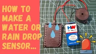 How to make a Rain drop sensor || How to make water Sensor || Without Arduino || DIY