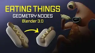 Rig a Hot Dog / Any Food With Geometry Nodes (Blender 3.0 Tutorial)