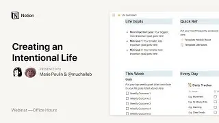 Notion Office Hours: Creating an Intentional Life with MuchelleB ☀️