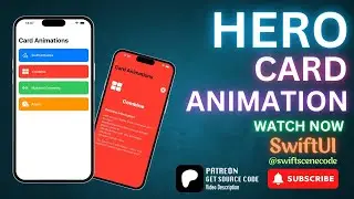 Master Hero Animation in SwiftUI Stunning Card Animations and Seamless Transitions!