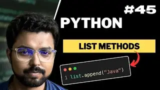 45. List methods in Python | Python for Beginners in Hindi (Full Course)