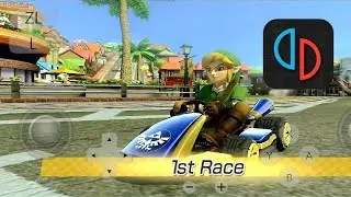 Mario Kart 8 Deluxe Yuzu Emulator Android - S24 Ultra Gameplay Test Snapdragon 8 Gen 3