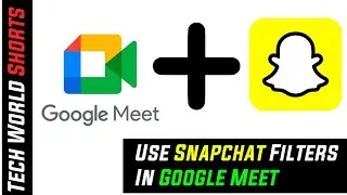 🔥 How To Use Snapchat Filtter In Google Meet.....